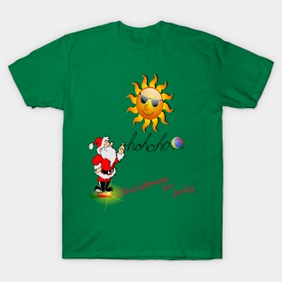 Christmas In July Apparel, Mugs, Pillows Designs T-Shirt